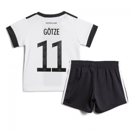 Jalkapallo Pelipaidat/Peliasut Saksa Mario Gotze 11 Lasten Kotipelipaita Mm-Kisat 2022